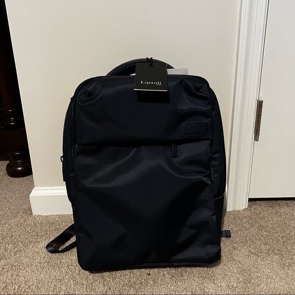 lipault Bags Nwt Lipault Plume Business Laptop Backpack Navy Poshmark